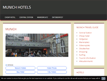 Tablet Screenshot of munich-hotels.redflag.info